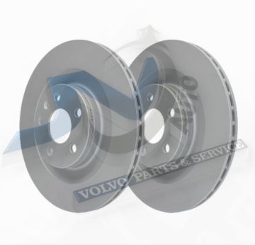 Brake disc Rear axle internally vented for Volvo 31400778 , 31471816 , 32424717, 32329116 АТЕ