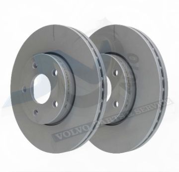 Brake disc Front axle with internal ventilation of 278 mm for Volvo 274509, 31262718, 31362411 ATE
