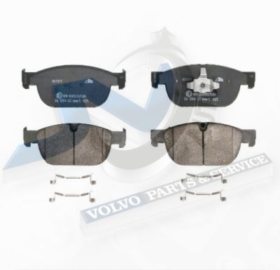 Front brake pads for 345 mm and 366 mm Volvo disc 32373125, 32373126, 32438067 ATE