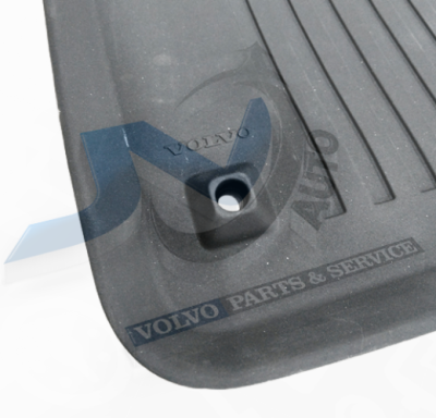 Floor accessory mats Rubber charcoal consists of 5 pieces for Volvo 31693648, 32204609, 32332378