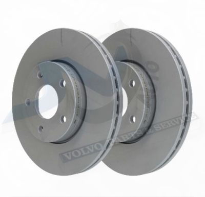 Brake disc Front axle with internal ventilation of 278 mm for Volvo 274509, 31262718, 31362411 ATE