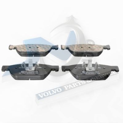 Front brake pads for 345 mm and 366 mm Volvo disc 32438067, 32373126, 32373125, 31499906, 31476723, 31445976, 31400528 ATE