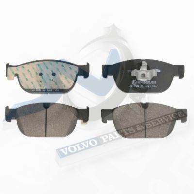 Front brake pads for 345 mm and 366 mm Volvo disc 32438067, 32373126, 32373125, 31499906, 31476723, 31445976, 31400528 ATE