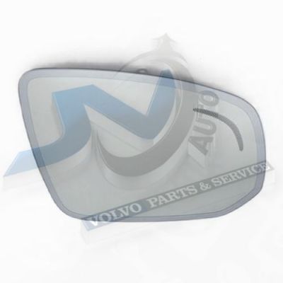 Оригинално дясно стъкло за огледалото с BLIS, автоматично затъмняване и подгряване на Волво 31395538